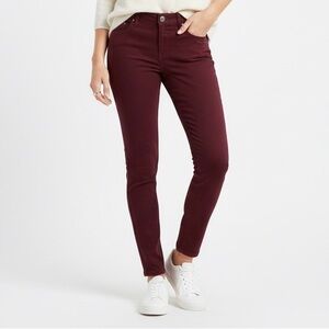 Reitmans | Burgundy Stretch Skinny Jeans Pants